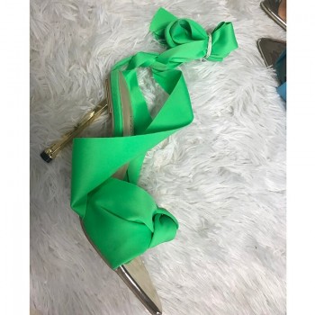  Thin Heels Sandals Super High Heels for Women Shoes Sexy Cross-Tied Pumps Pointed Toe Party Shoes Bowknot Ladies Pumps
